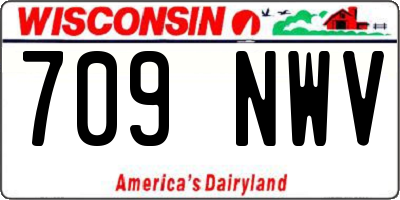 WI license plate 709NWV