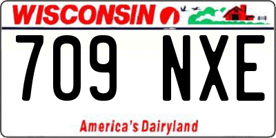 WI license plate 709NXE