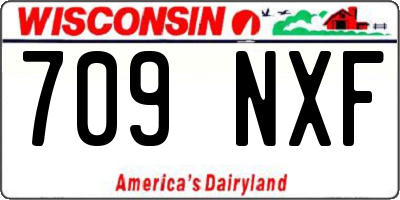 WI license plate 709NXF