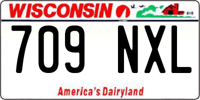 WI license plate 709NXL