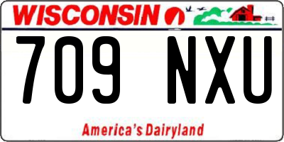 WI license plate 709NXU