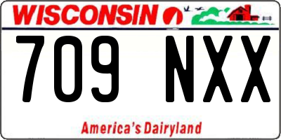 WI license plate 709NXX