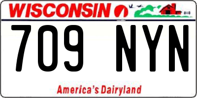 WI license plate 709NYN