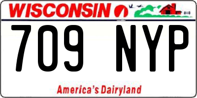WI license plate 709NYP