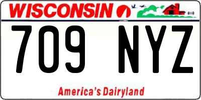 WI license plate 709NYZ