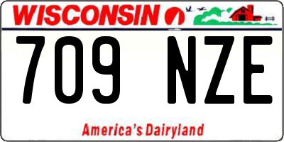 WI license plate 709NZE
