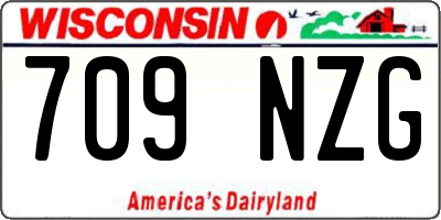 WI license plate 709NZG