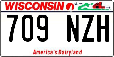 WI license plate 709NZH