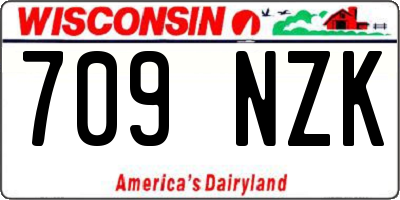 WI license plate 709NZK