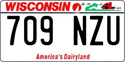 WI license plate 709NZU