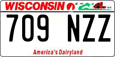 WI license plate 709NZZ