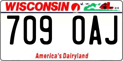 WI license plate 709OAJ