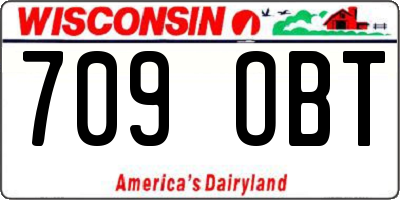 WI license plate 709OBT