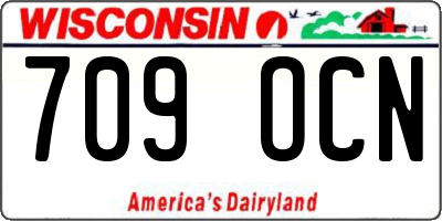 WI license plate 709OCN