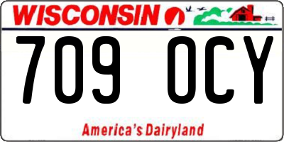 WI license plate 709OCY
