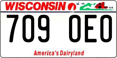 WI license plate 709OEO