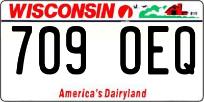 WI license plate 709OEQ
