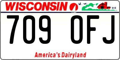 WI license plate 709OFJ