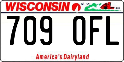 WI license plate 709OFL