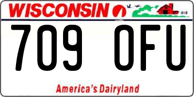 WI license plate 709OFU