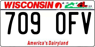 WI license plate 709OFV
