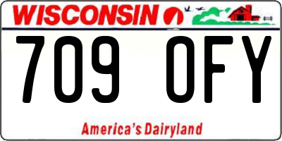 WI license plate 709OFY