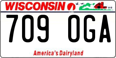 WI license plate 709OGA