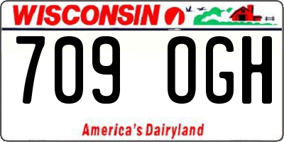 WI license plate 709OGH