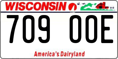 WI license plate 709OOE