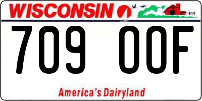 WI license plate 709OOF