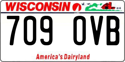 WI license plate 709OVB