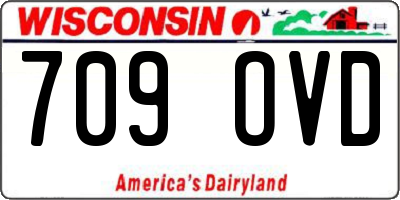 WI license plate 709OVD