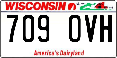 WI license plate 709OVH