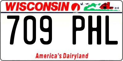 WI license plate 709PHL