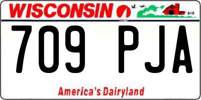 WI license plate 709PJA