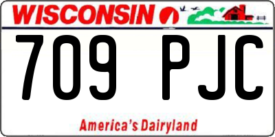 WI license plate 709PJC