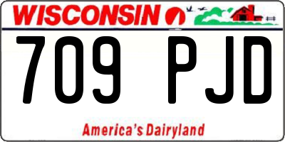 WI license plate 709PJD