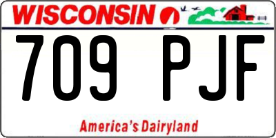 WI license plate 709PJF