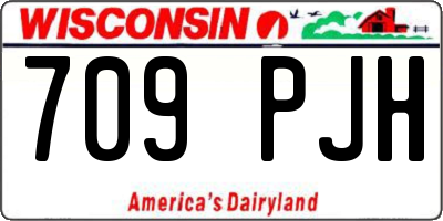 WI license plate 709PJH