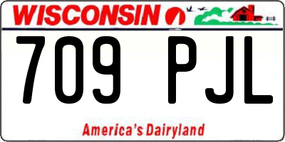 WI license plate 709PJL