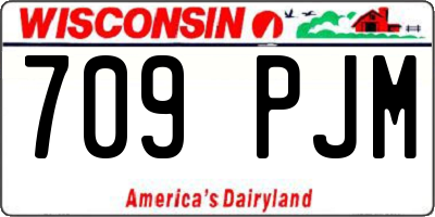 WI license plate 709PJM
