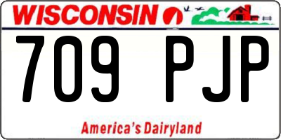 WI license plate 709PJP