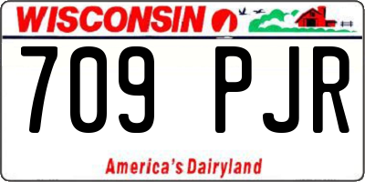 WI license plate 709PJR