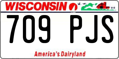 WI license plate 709PJS