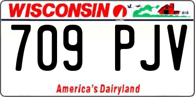 WI license plate 709PJV