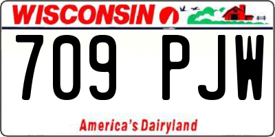 WI license plate 709PJW