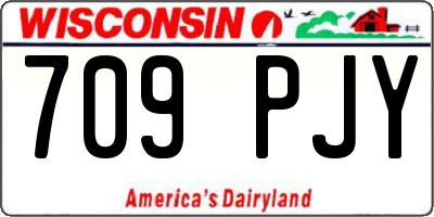 WI license plate 709PJY