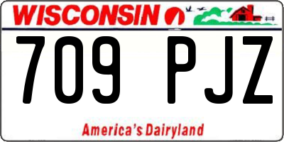 WI license plate 709PJZ
