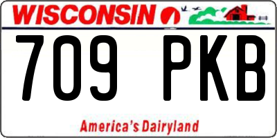 WI license plate 709PKB