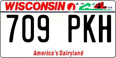 WI license plate 709PKH